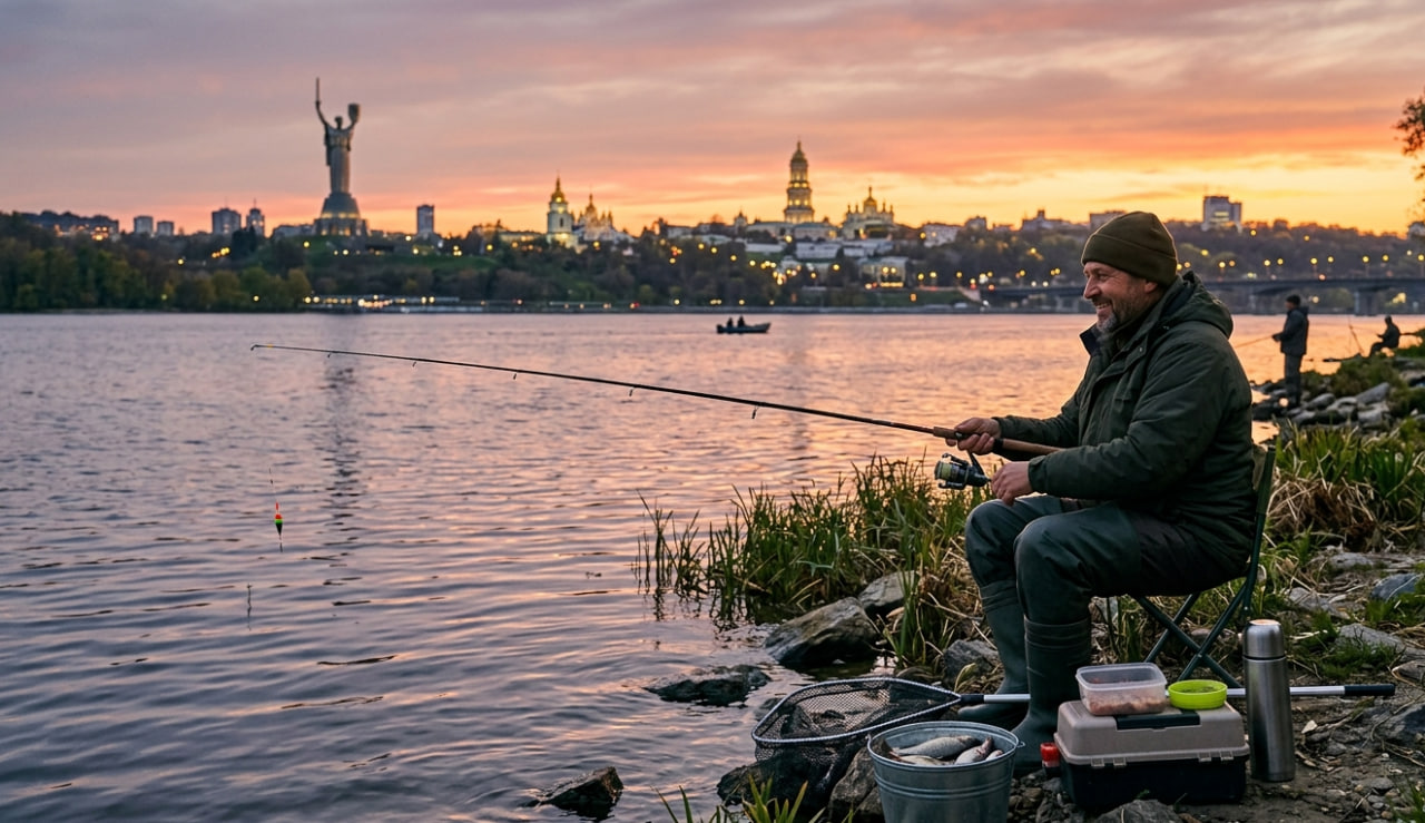 Рибалка на Дніпрі в Києві: де ловити, яка риба, снасті 