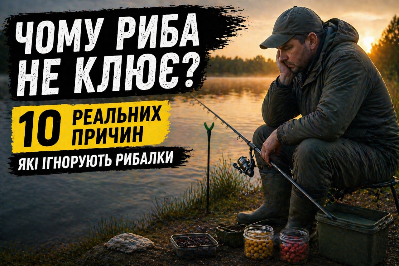 Чому риба не клює: 10 реальних причин, які ігнорують рибалки