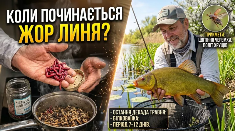 Весняний жор линя: коли починається найкращий кльов